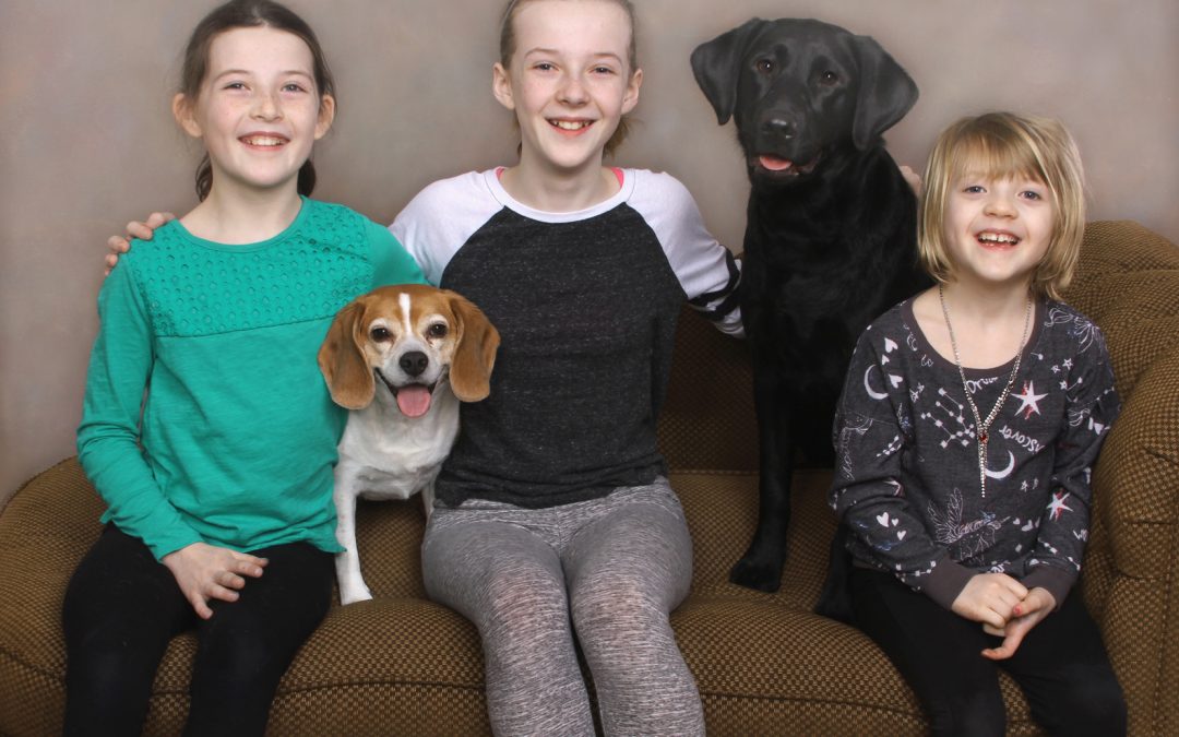 Kids and Dogs–Fun Together in a Portrait