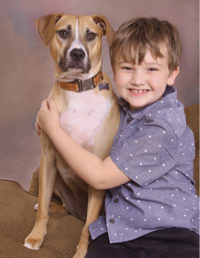 Boy and his Boxer dog Mix Breed - IMG_8474